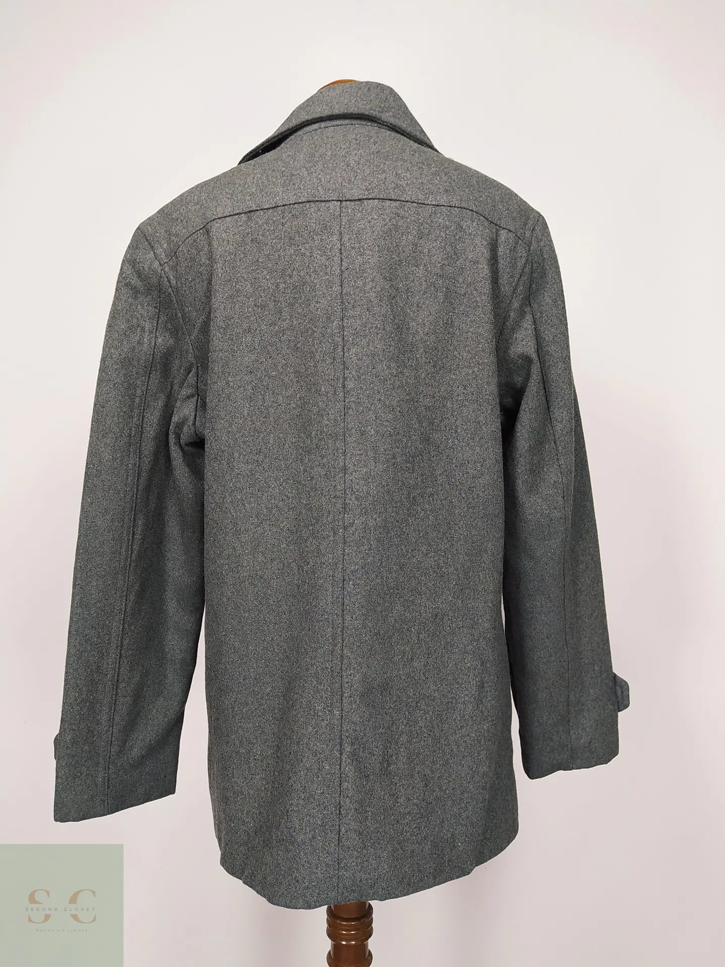 Abrigo Marinero Peacoat de Paño Cruzado Merona Talla XL 7