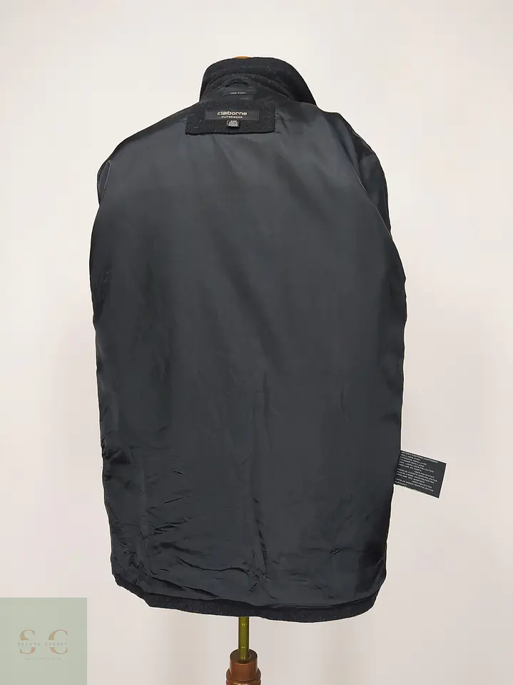 Chaqueta Utilitaria de Paño en Pura Lana Claiborne Talla M 7