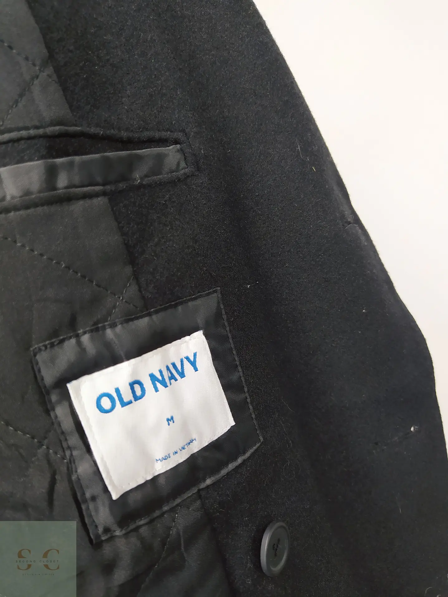 Abrigo Marinero Peacoat de Abotonadura Doble Old Navy Talla ML 5