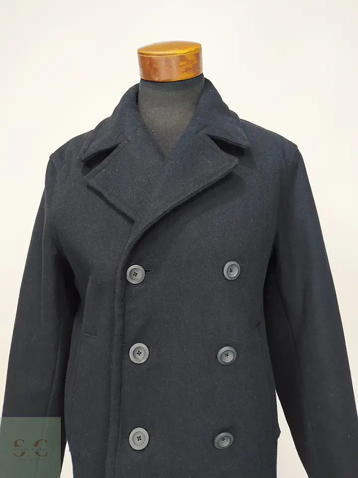 Abrigo Marinero Peacoat Cruzado de Paño Old Navy Talla LXL 2
