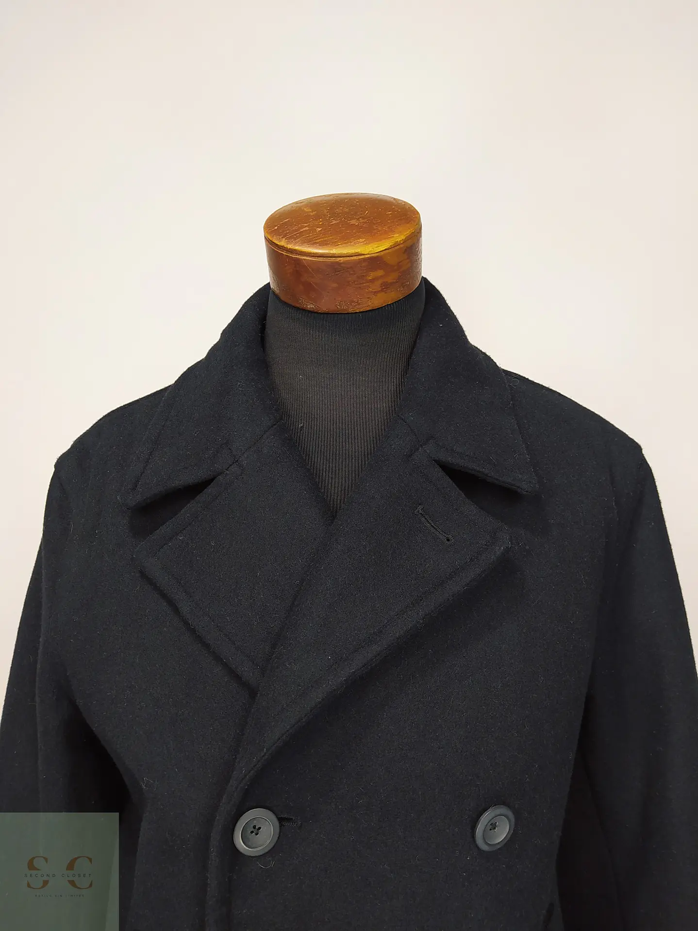 Abrigo Marinero Peacoat Cruzado de Paño Old Navy Talla LXL 3