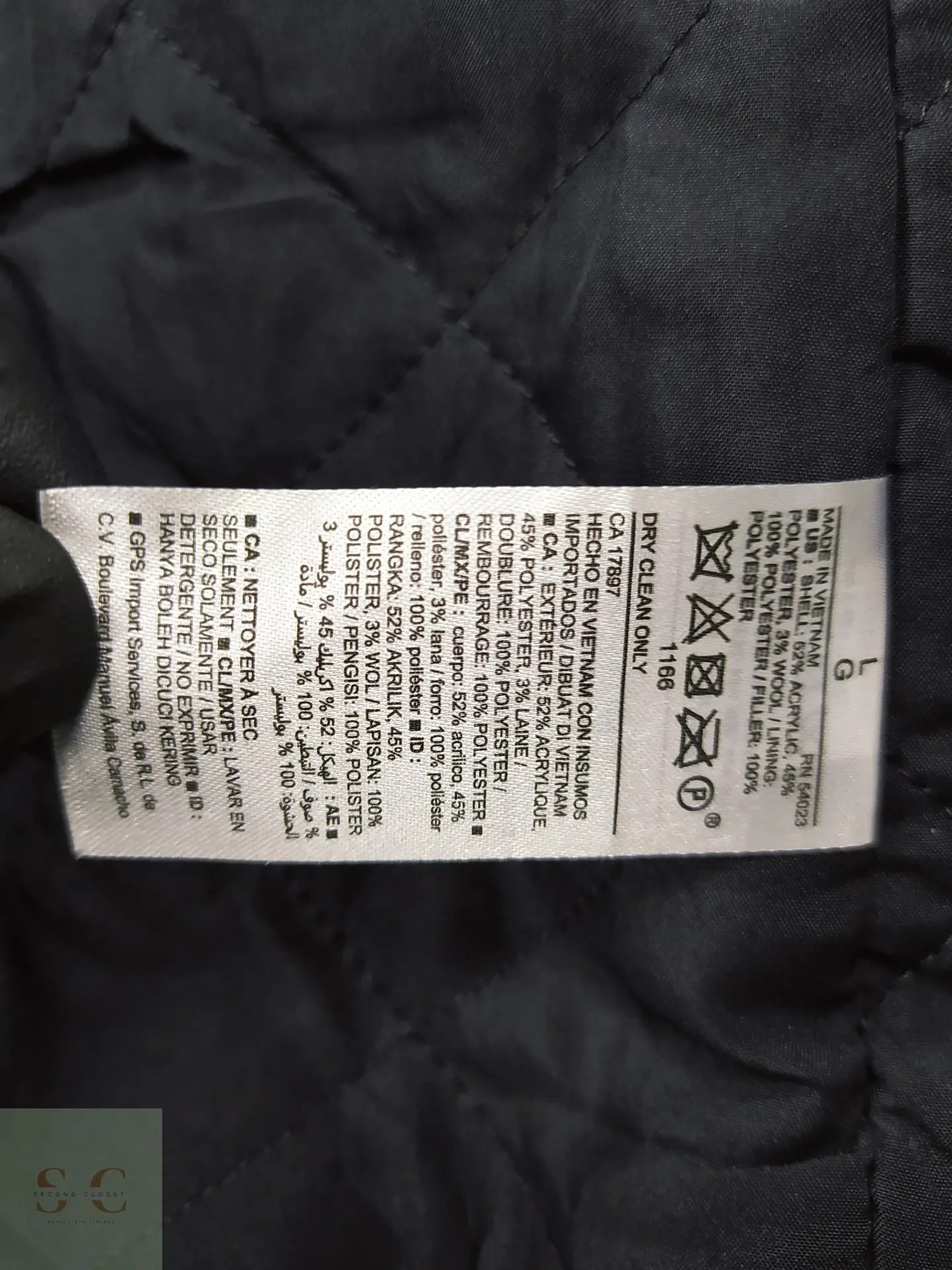 Abrigo Marinero Peacoat Cruzado de Paño Old Navy Talla LXL 7