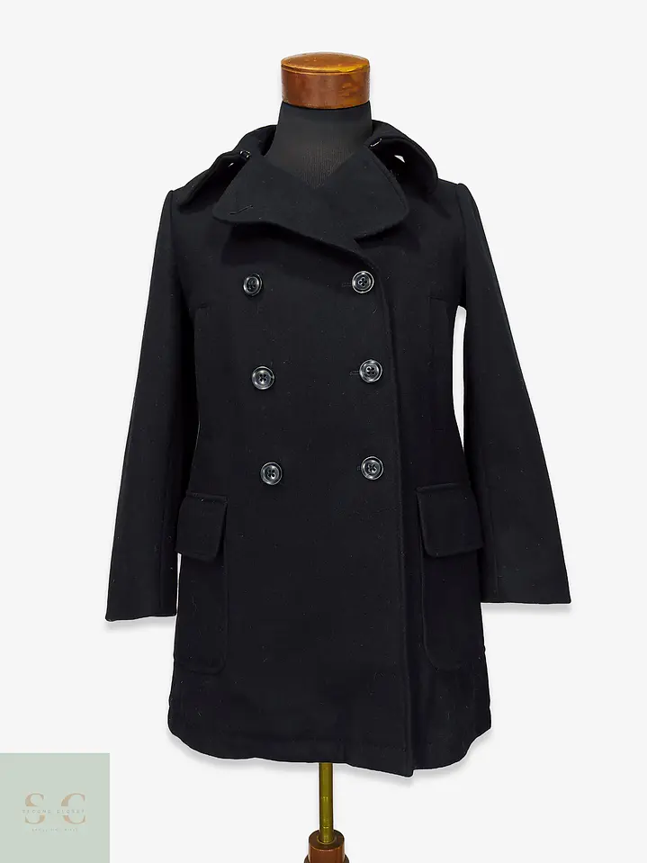 Abrigo Peacoat Marinero de Paño Mezcla Lana Gap Talla XS 1