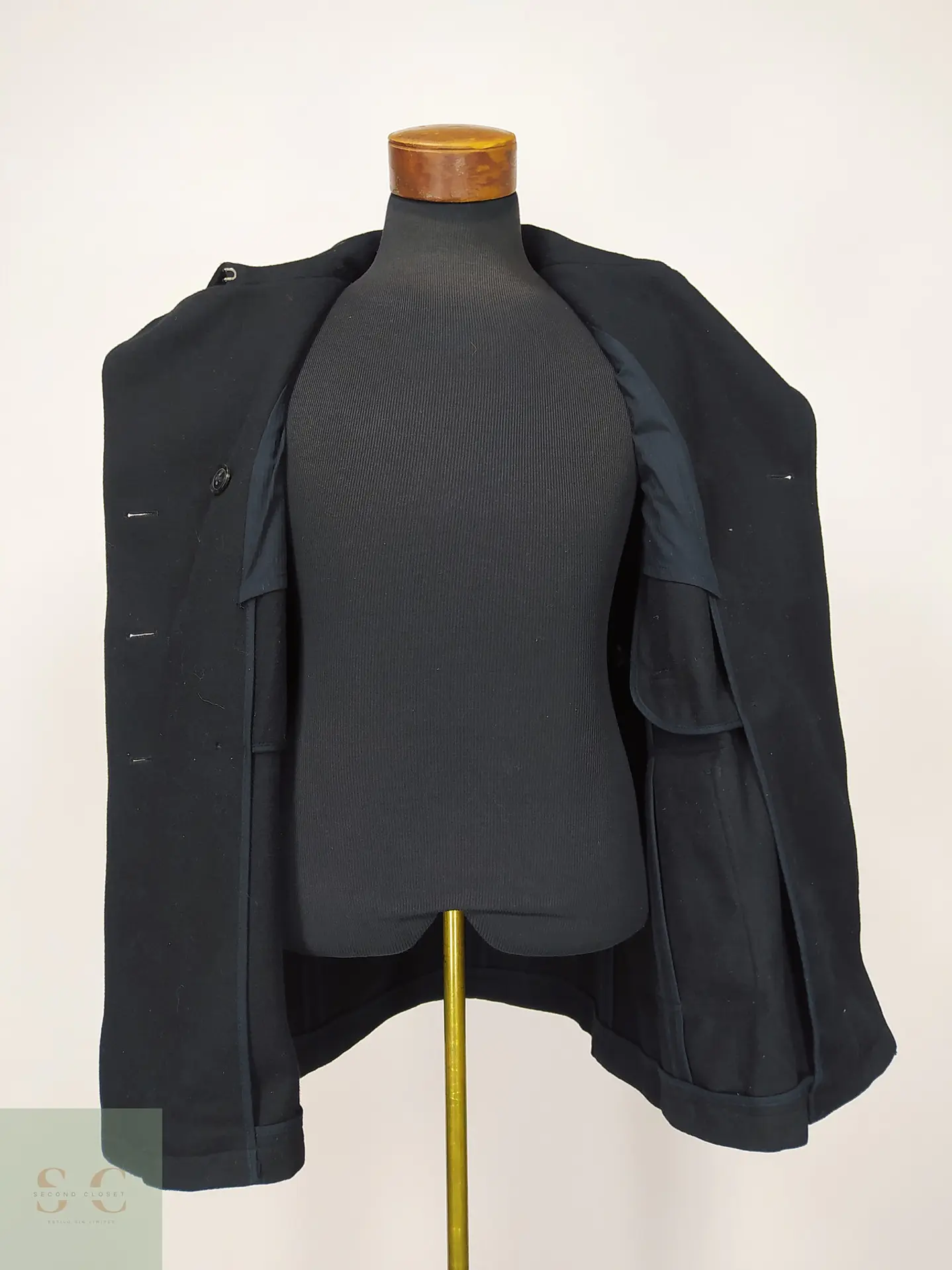 Abrigo Peacoat Marinero de Paño Mezcla Lana Gap Talla XS 4
