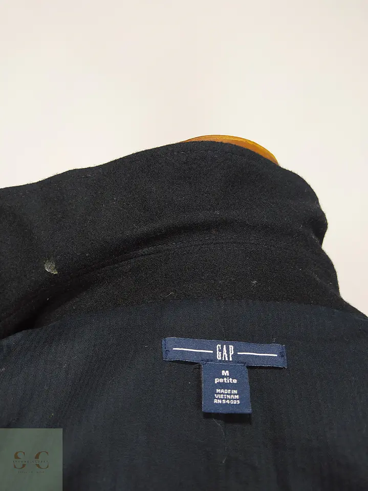 Abrigo Peacoat Marinero de Paño Mezcla Lana Gap Talla XS 8