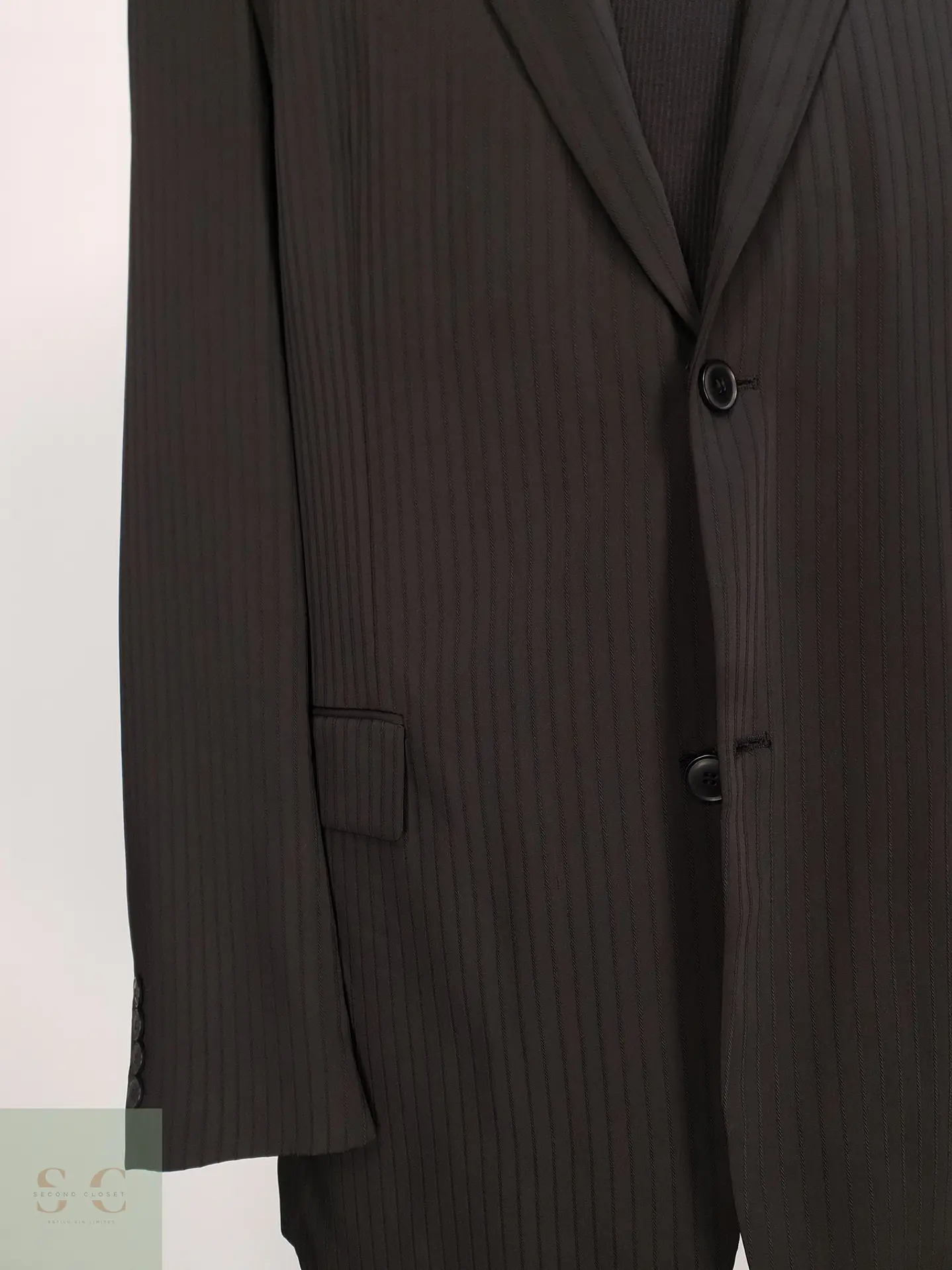 Blazer Sastre Estructurado en Rayas Diplomáticas Angelo Litrico Talla L 4