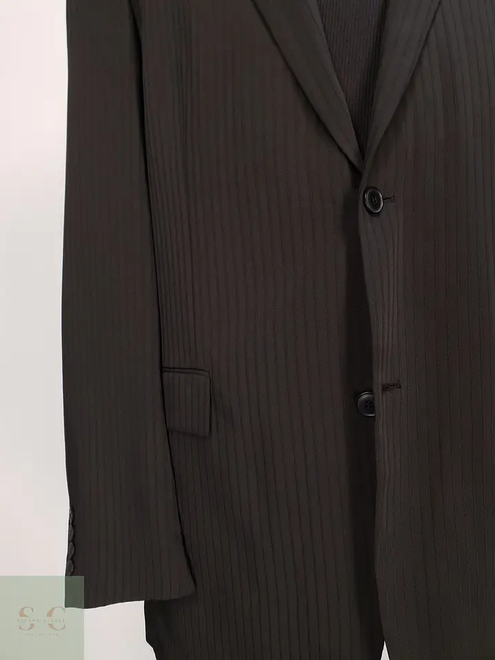Blazer Sastre Estructurado en Rayas Diplomáticas Angelo Litrico Talla L 4
