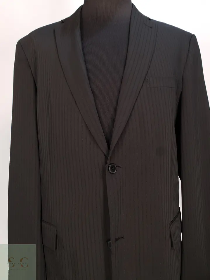 Blazer Sastre Estructurado en Rayas Diplomáticas Angelo Litrico Talla L 6