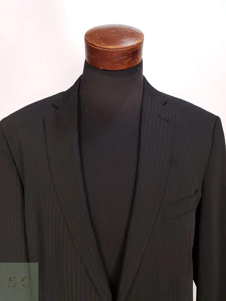 Blazer Sastre Estructurado en Rayas Diplomáticas Angelo Litrico Talla L 7