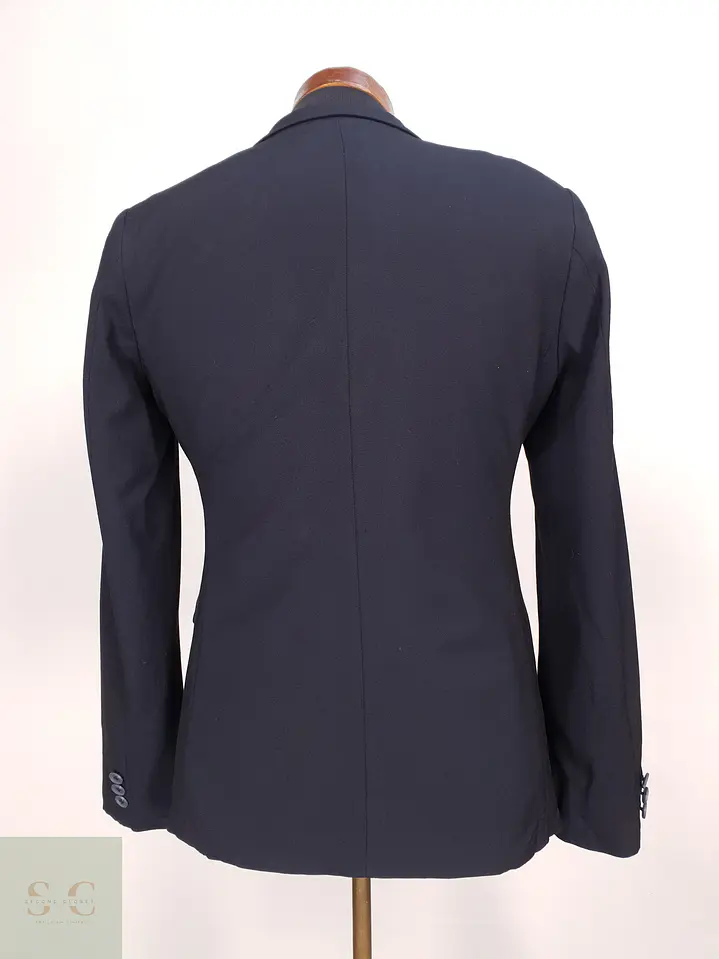 Blazer Estructurado Azul Marino con Solapa de Muesca C&A PREMIUM Talla XS 8