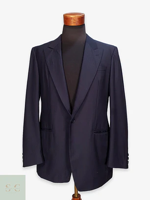 Blazer Diplomático Azul Marino con Solapa de Lanza Leithäuser Talla M