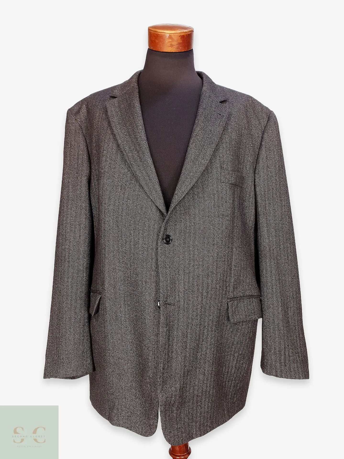 Blazer Clásico en Paño Espina de Pescado Canda Talla XXXL 1