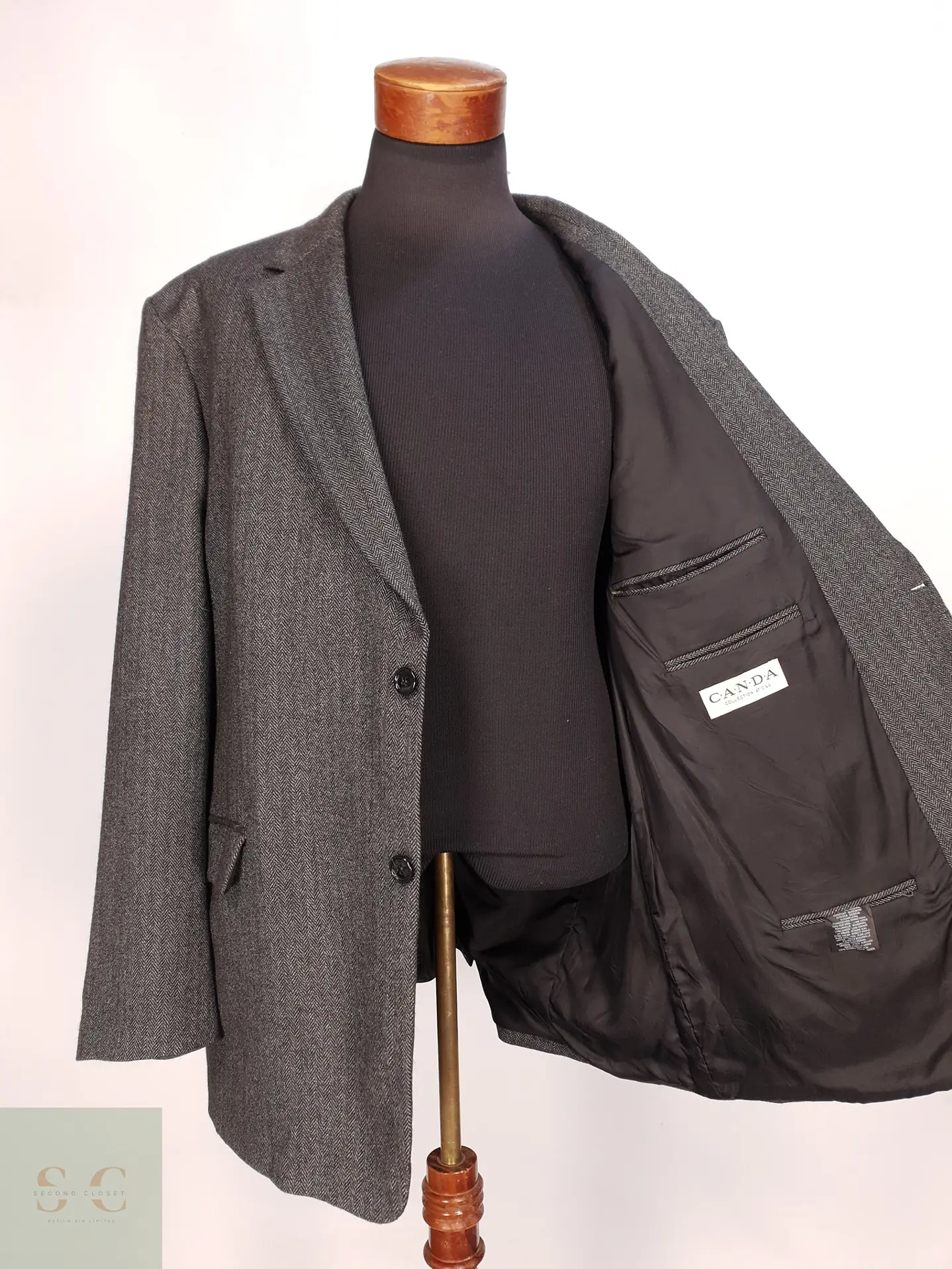 Blazer Clásico en Paño Espina de Pescado Canda Talla XXXL 7