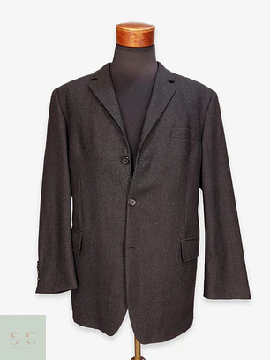 Blazer Clásico de Paño Grafito en Lana Virgen Peek & Cloppenburg Talla ML