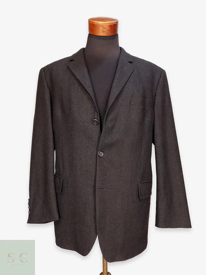 Blazer Clásico de Paño Grafito en Lana Virgen Peek & Cloppenburg Talla ML 1