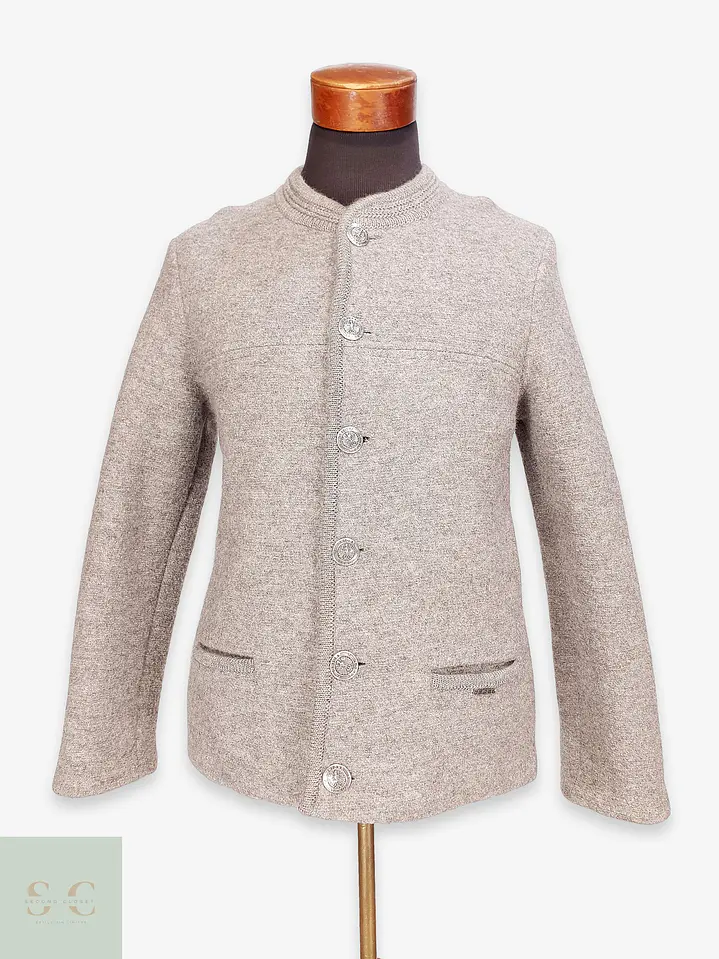 Chaqueta Alpina de Lana Hervida con Botones Metalizados Geiger Talla SM 1