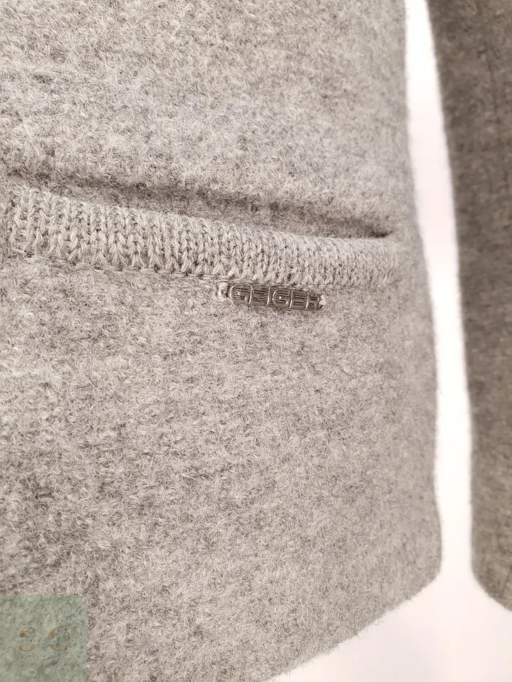 Chaqueta Alpina de Lana Hervida con Botones Metalizados Geiger Talla SM 2
