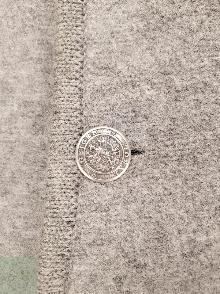 Chaqueta Alpina de Lana Hervida con Botones Metalizados Geiger Talla SM 3