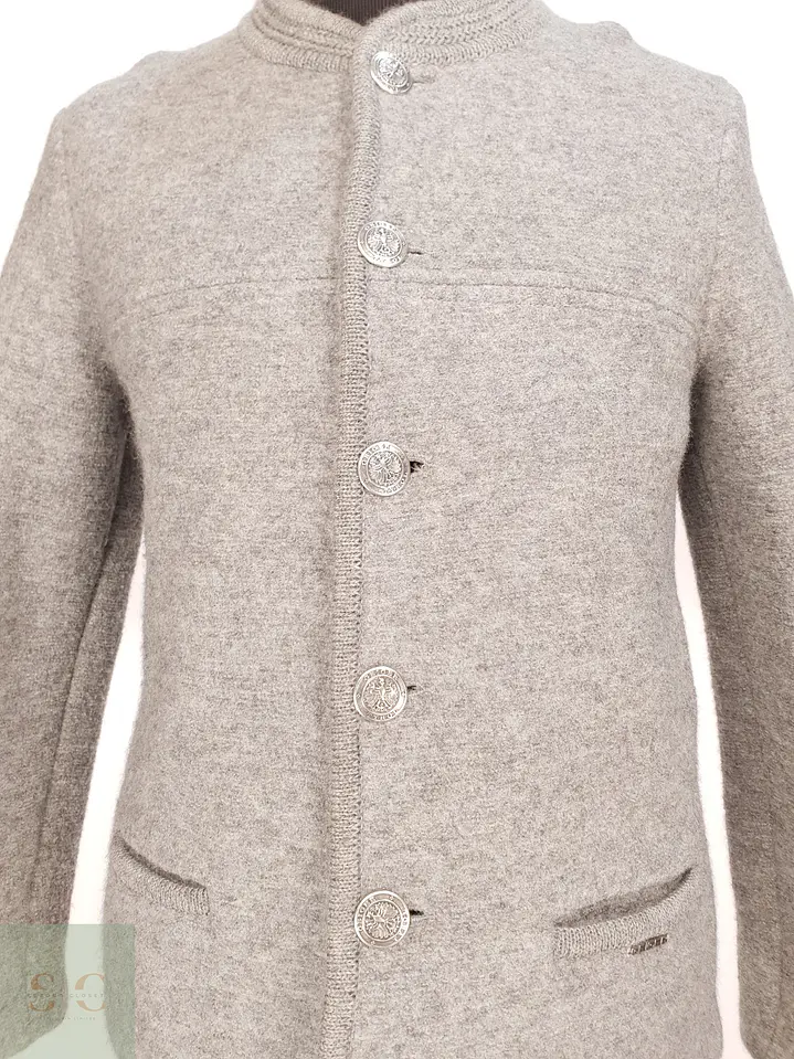 Chaqueta Alpina de Lana Hervida con Botones Metalizados Geiger Talla SM 4