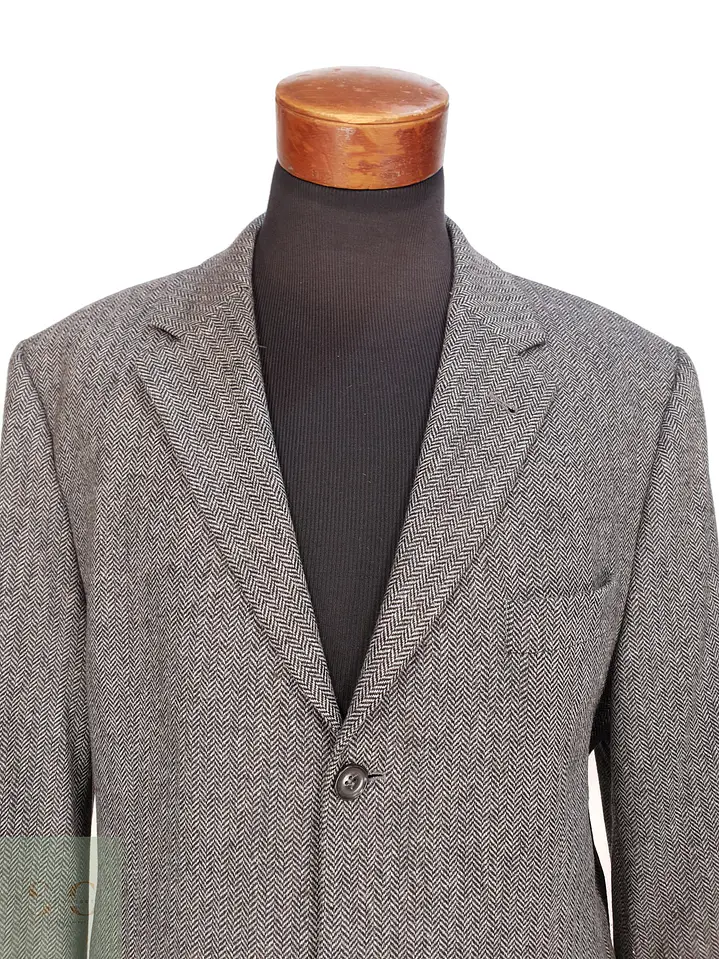 Blazer Clásico en Paño de Espiga con Cashmere McEARL Talla LXL 4