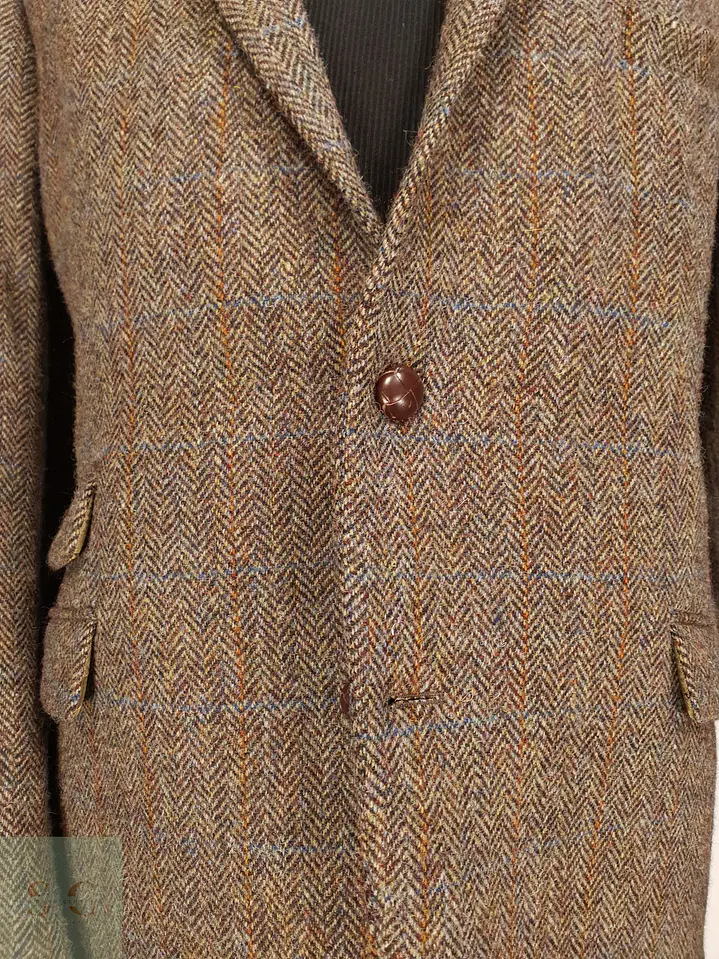 Blazer Harris Tweed de Espiga con Bolsillo Cerillero Atelier Torino Talla ML 3