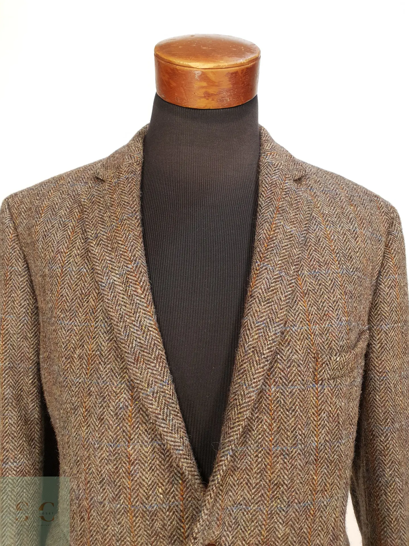 Blazer Harris Tweed de Espiga con Bolsillo Cerillero Atelier Torino Talla ML 4