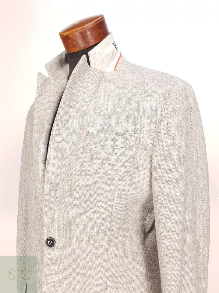 Blazer Estructurado en Patrón Espiga Gris Claro Scotch & Soda Talla SM 5