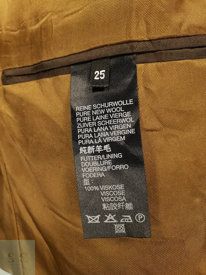 Blazer Texturizado de Lana Virgen con Patrón Cuadrillé Roy Robson Talla LXL 6