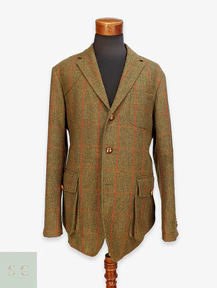 Chaqueta de Tweed Country en Paño de Lana Virgen con Acolchado Interior Toyner Talla XL