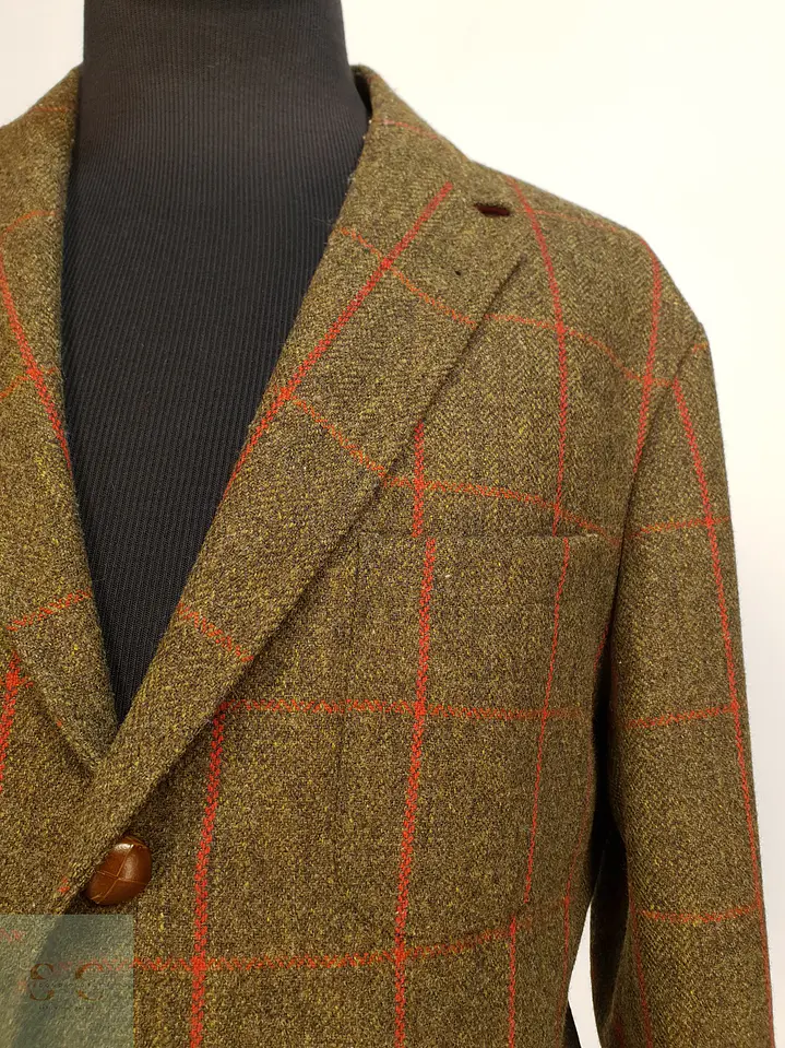 Chaqueta de Tweed Country en Paño de Lana Virgen con Acolchado Interior Toyner Talla XL 2