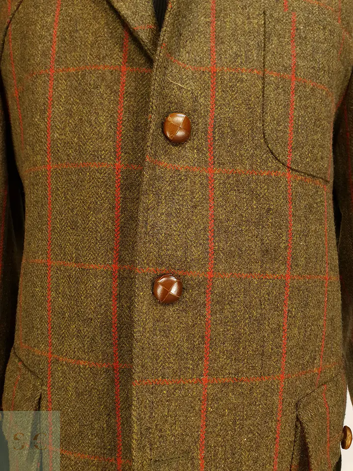 Chaqueta de Tweed Country en Paño de Lana Virgen con Acolchado Interior Toyner Talla XL 4