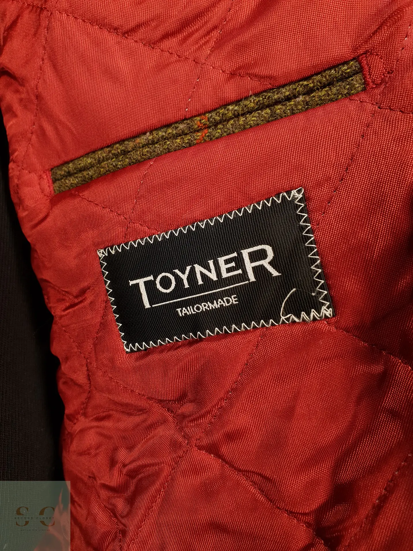 Chaqueta de Tweed Country en Paño de Lana Virgen con Acolchado Interior Toyner Talla XL 7