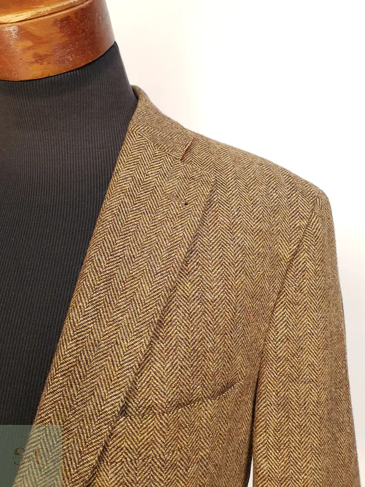 Blazer Clásico en Tweed Espigado de Cashmere y Lana Guy Laroche Talla L 3