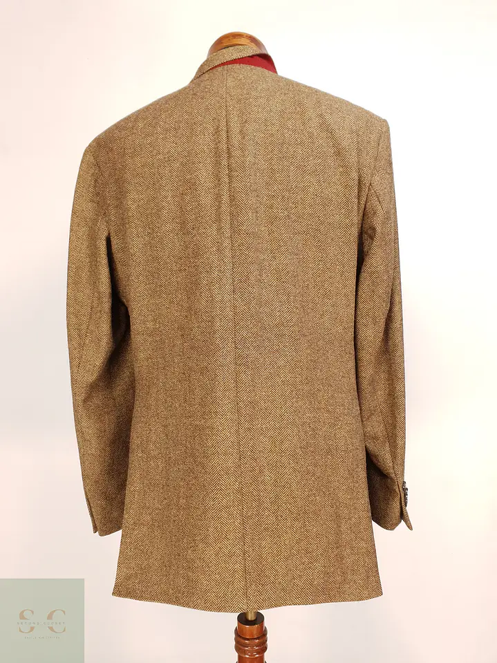 Blazer Clásico en Tweed Espigado de Cashmere y Lana Guy Laroche Talla L 7
