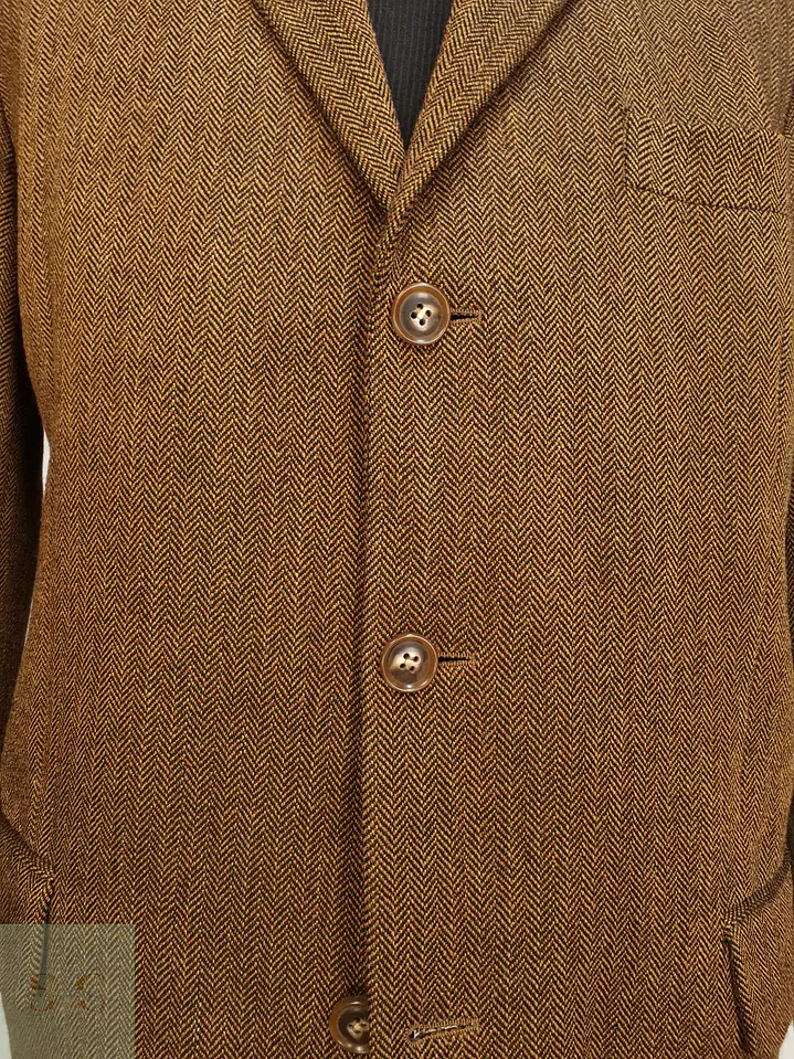 Blazer Clásico en Tejido Espiga de Lana Virgen Roy Robson Talla ML 4