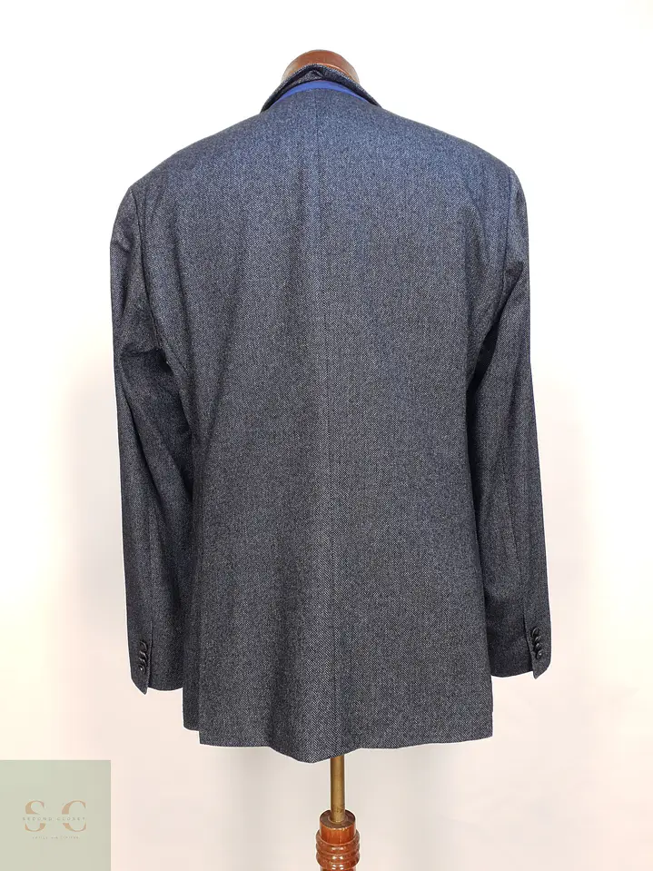 Blazer Estructurado en Paño Espigado Azul Marino Tommy Hilfiger Talla M 7