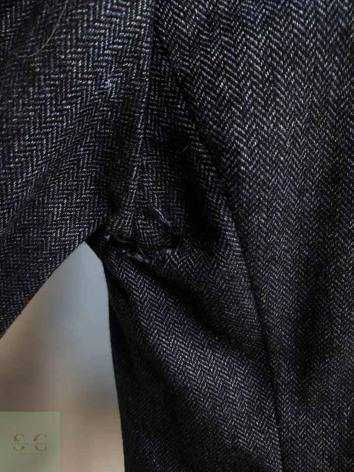 Blazer Estructurado en Paño Espigado Azul Marino Tommy Hilfiger Talla M 8
