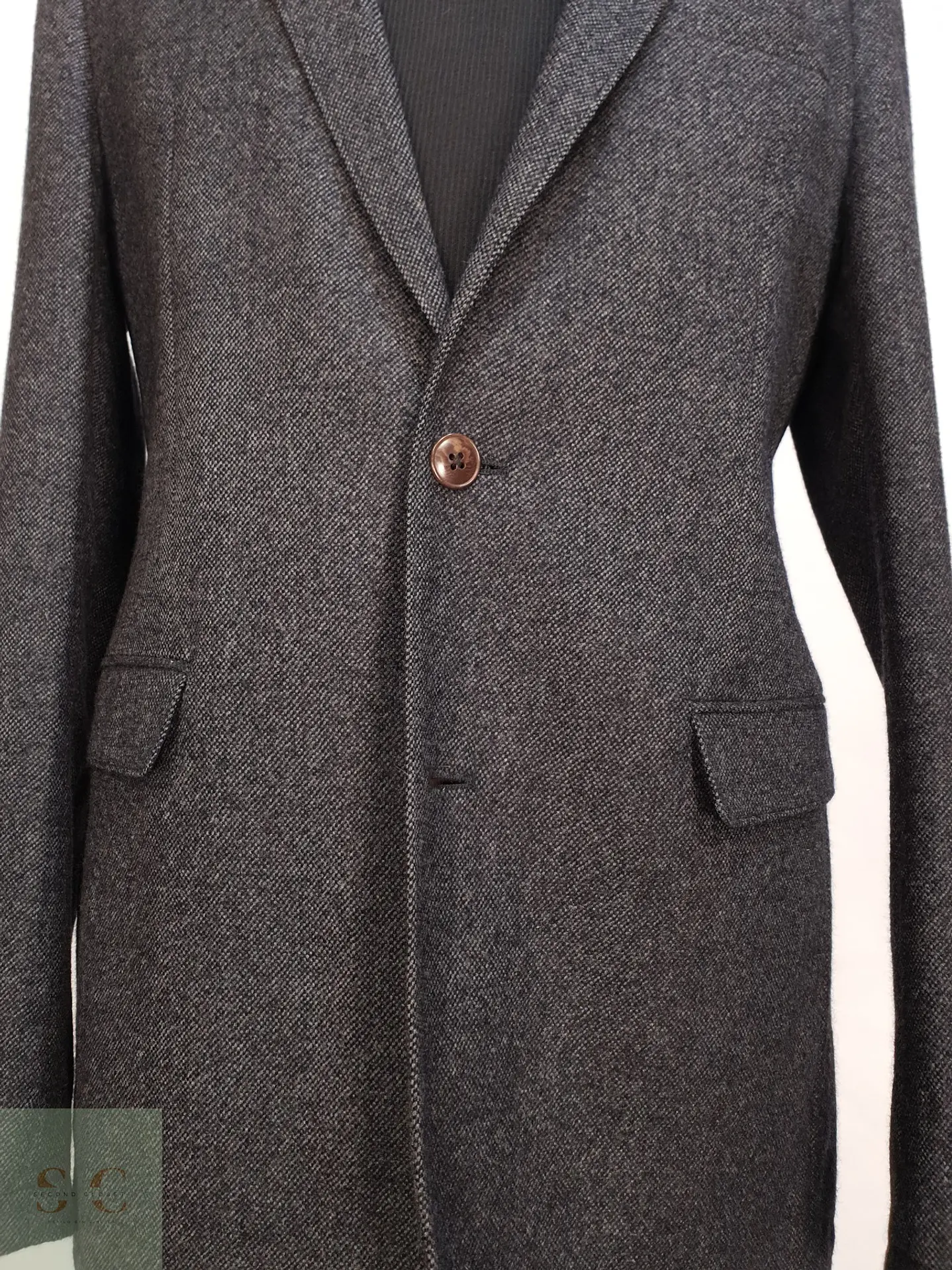 Blazer de Paño Texturizado y Solapa Muesca Marc O'Polo Talla M 3