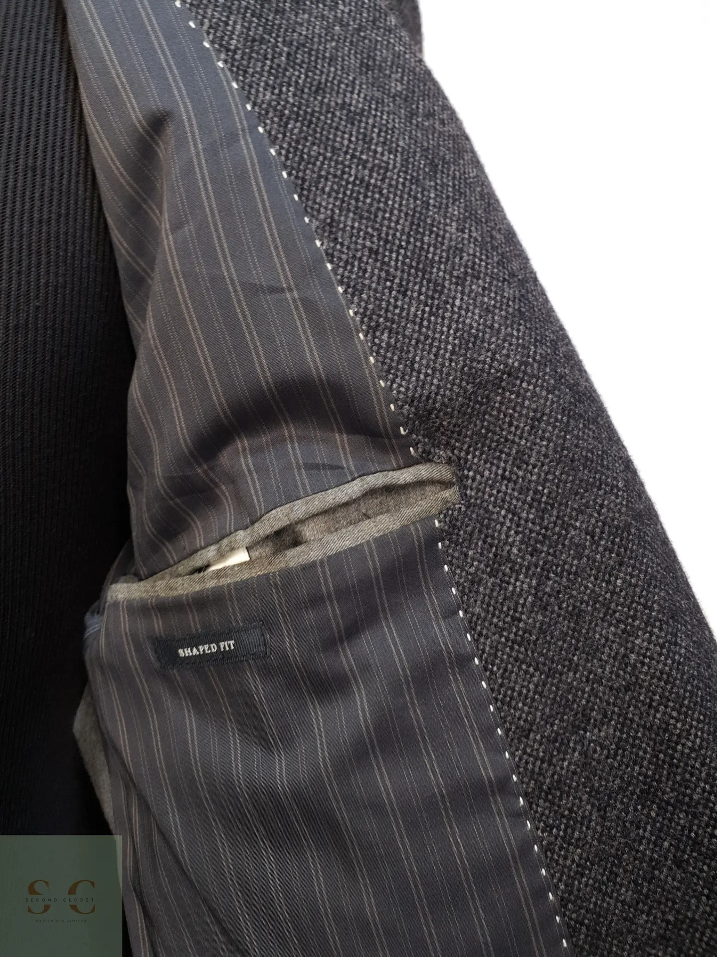 Blazer de Paño Texturizado y Solapa Muesca Marc O'Polo Talla M 7