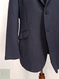 Blazer Sastrial de Pura Lana Tejido Espiga Azul Oscuro Fabiod Talla ML - Miniatura 2