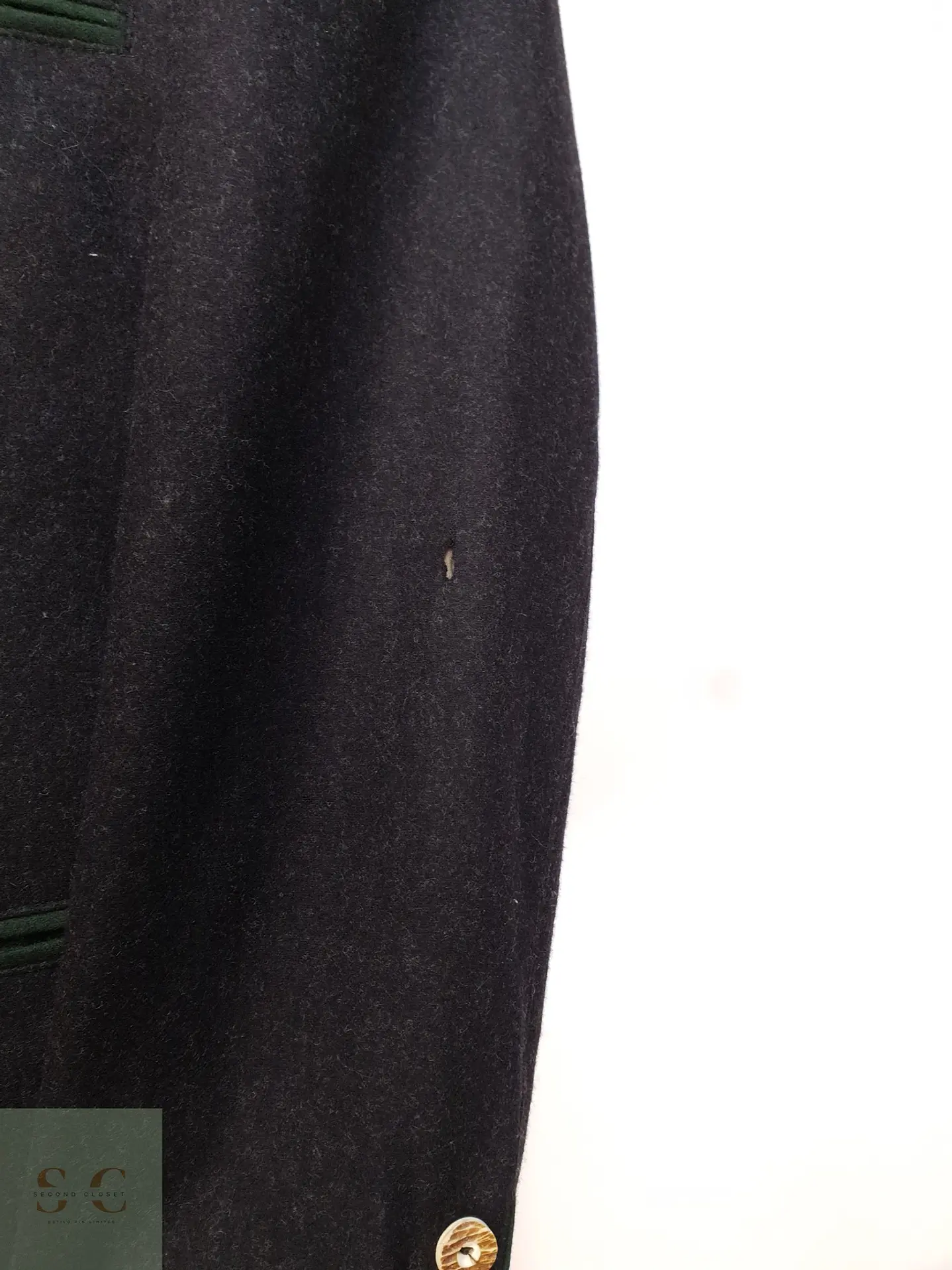 Chaqueta Tradicional de Paño Alpino con Cuello Stand Talla L 6
