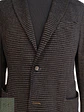 Blazer Desestructurado en Tejido Italiano Microcuadros Grafito y Mostaza Mey & Edlich Talla M - Miniatura 3
