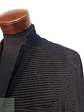 Blazer Desestructurado en Tejido Italiano Microcuadros Grafito y Mostaza Mey & Edlich Talla M - Miniatura 5