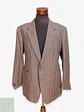 Blazer Sastrense en Paño de Lana Virgen con Micro Patrón Multitonal Yves Saint Laurent Talla LXL - Miniatura 1