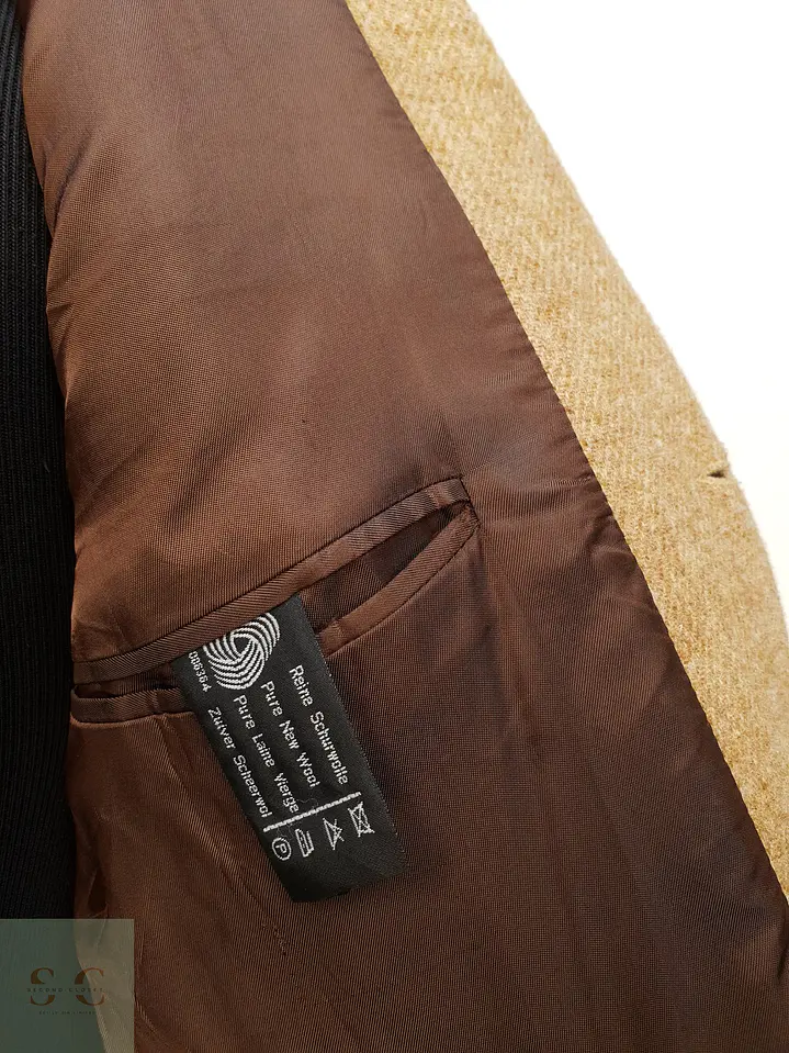 Blazer Clásico de Tweed Camel Harris Tweed Talla ML 7