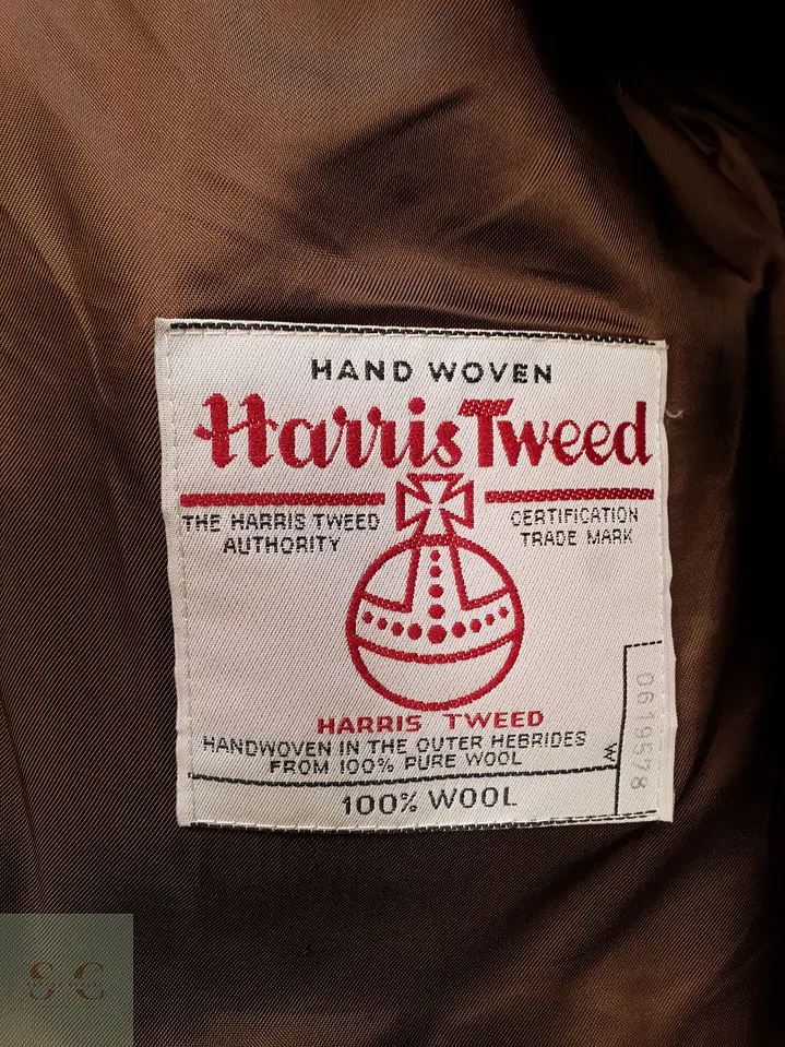Blazer Clásico de Tweed Camel Harris Tweed Talla ML 8