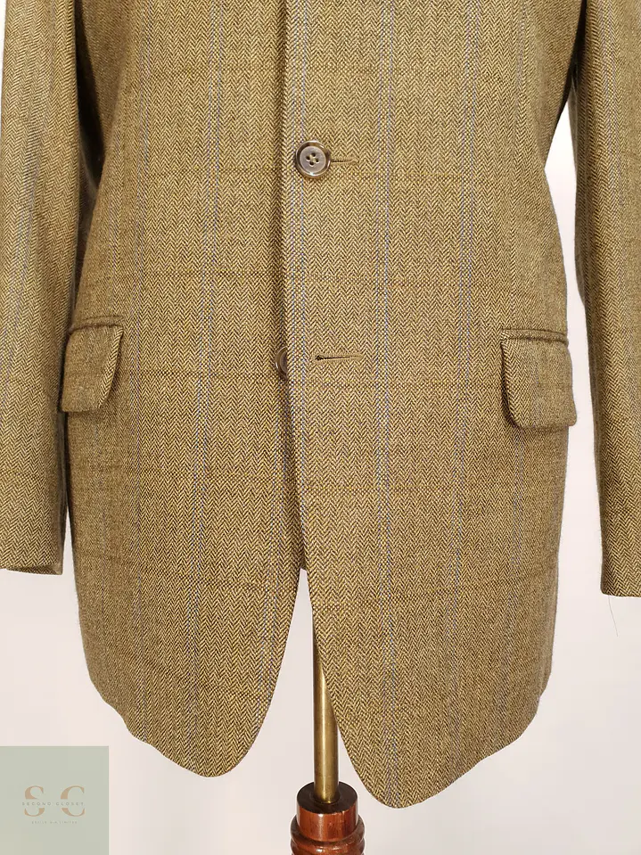 Blazer Sartorial en Paño Espiga de Lana con Sobrecuadro Westbury Talla L 2