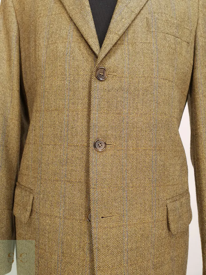 Blazer Sartorial en Paño Espiga de Lana con Sobrecuadro Westbury Talla L 3