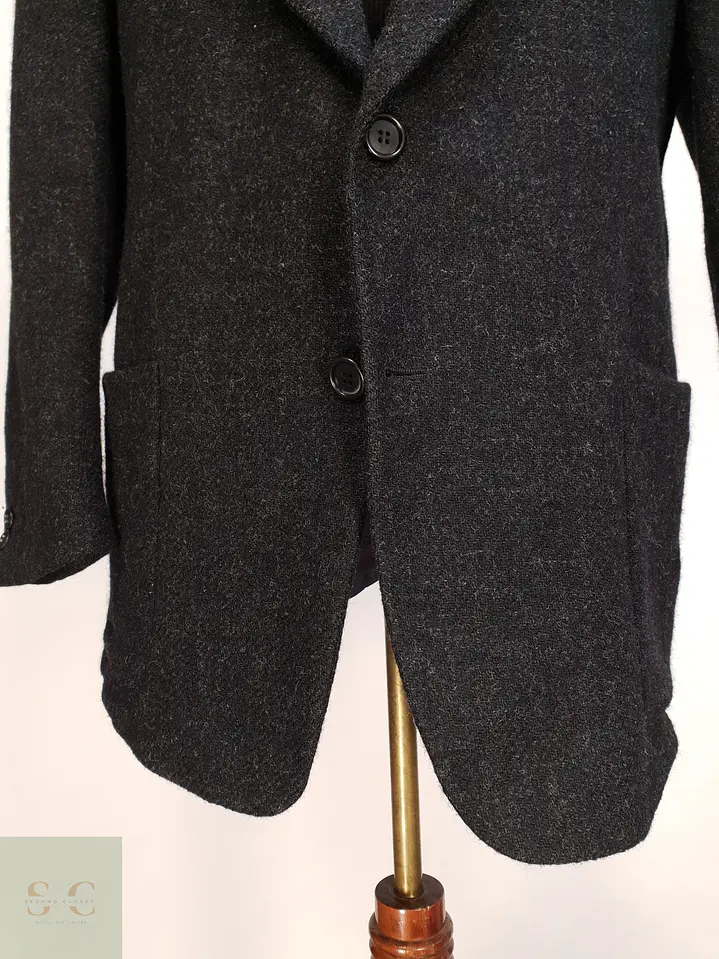 Blazer Clásico de Paño Marengo en Lana Virgen Británica Atelier Torino Talla ML 2