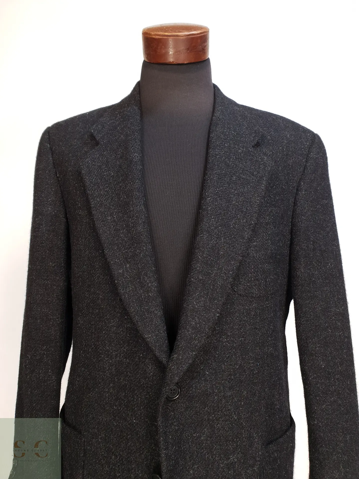 Blazer Clásico de Paño Marengo en Lana Virgen Británica Atelier Torino Talla ML 3
